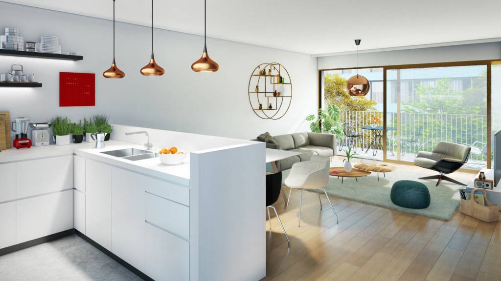 Urban Court - Vue intérieure d'un appartement
